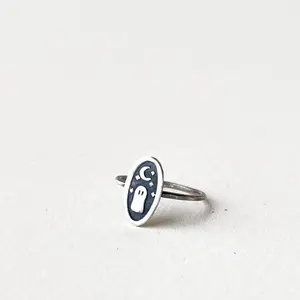 Tiny Ghost Ring in Sterling Silver by Figs &Ginger