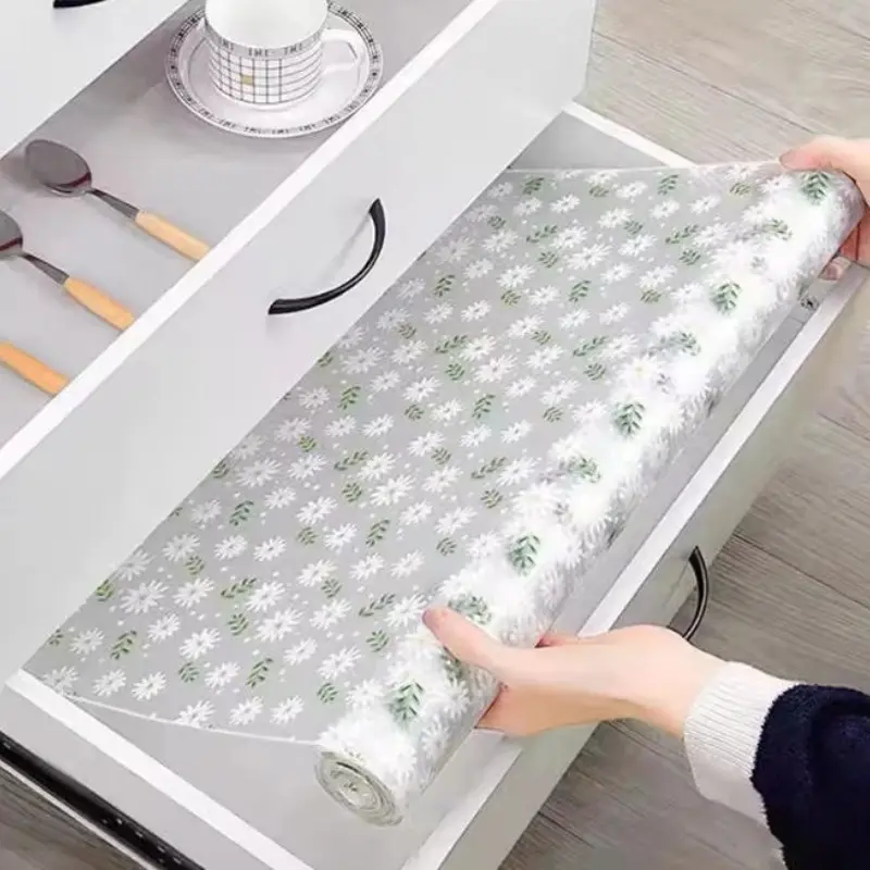 Oil and Moisture Resistant Kitchen Drawer Liner, Decorative Printed Paper Mat for Cabinets and Dining Rooms, Perfect Kitchen Accessory, Moisture Resistant Kitchen Accessories
