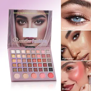 Eye Shadow, Highlighter, Blush All-In-One Palette, Long-Lasting, Mixable, Matte and Shimmer, Non-Caking, Makeup Essentials