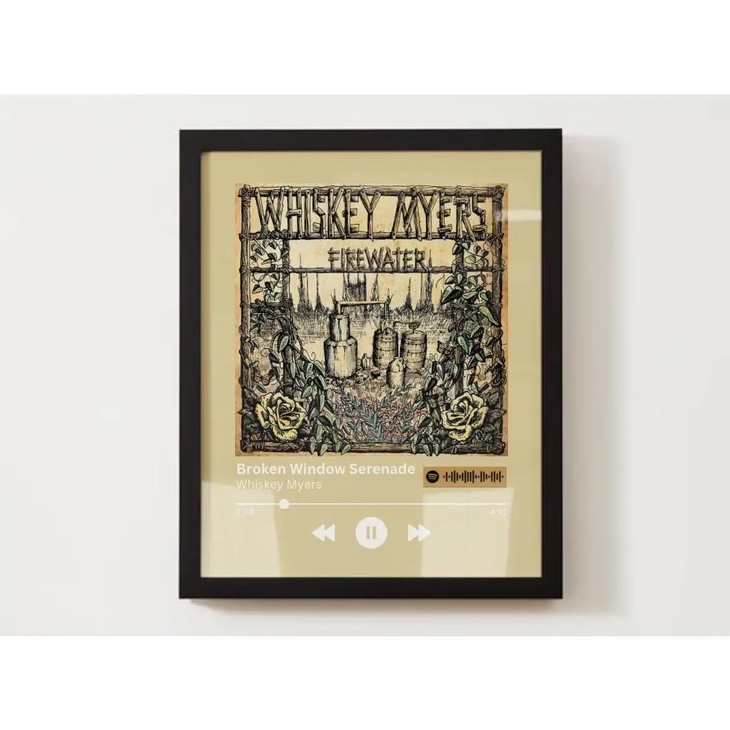 [Sale Up To 50% - No Shipping Fee] Whiskey Myers Broken Window Serenade Song Poster Print