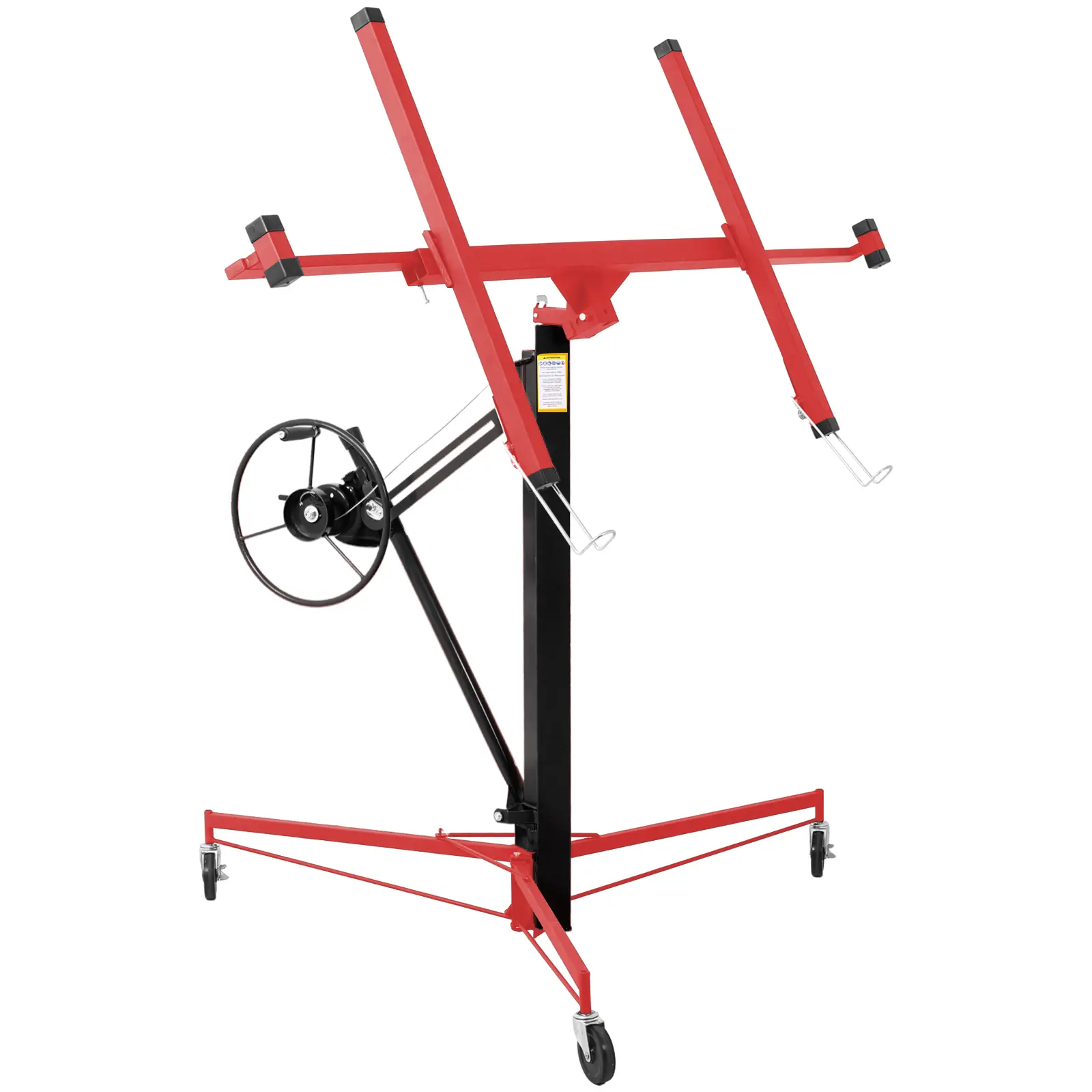 Donext Drywall Lift, 11ft Drywall Panel Hoist Jack Lifter, Heavy-Duty Sheetrock Lift with Red/Black Finish, Professional Drywall Tools Industrial Handle