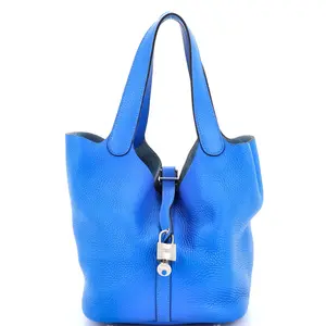 Pre-owned HERMÈS material Bucket Bags Hermes Picotin Lock Bag Clemence MM by Rebag