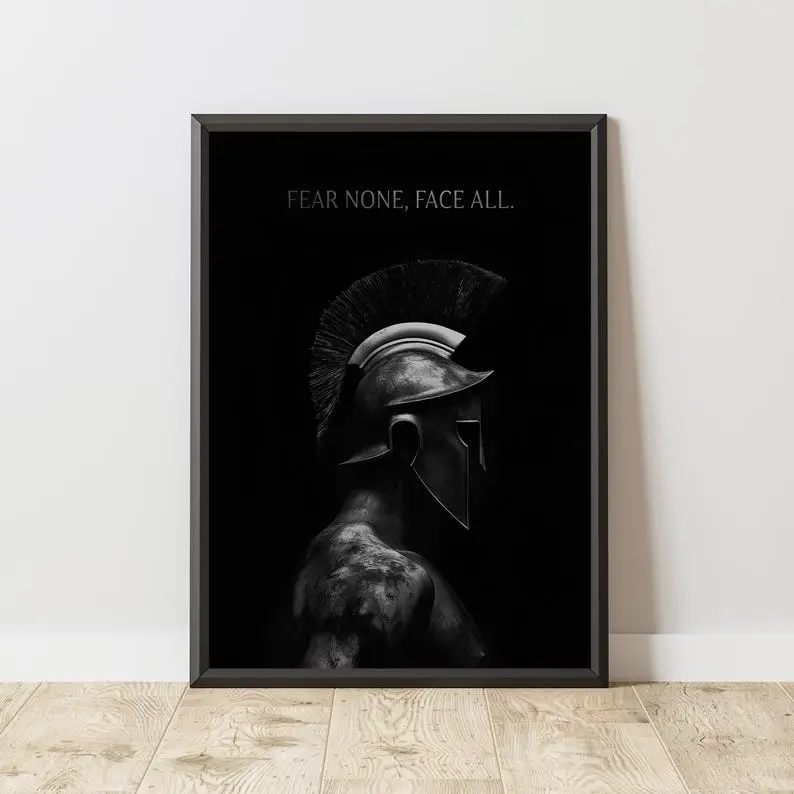 Spartan Poster, Spartan Print, Spartan Wall Art, Motivational Poster, Motivation Wall Art, Home Gym Decor, Office Decor, Entrepreneur Mind