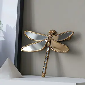 1PC Dragonfly & Butterfly Wall Decor - Retro European Style with Relief Design, Artistic Light Luxury Wall-Mounted Photo/Picture Frame, Perfect Home Decor for Living Room, Bedroom & Homestay Shelves