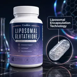 Daily Detox Supplement, Liposome Glutathione 60 Capsules - Vegetarian Supplement for Enhanced Oxidation