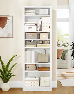 Hzuaneri Shoe Storage Cabinet, 10 Tiers Freestanding Shoe Cabinets, Wooden Shoes Rack with Cubby,Farmhouse Tall Shoes Cubby Organizer for Entryway, Living Room