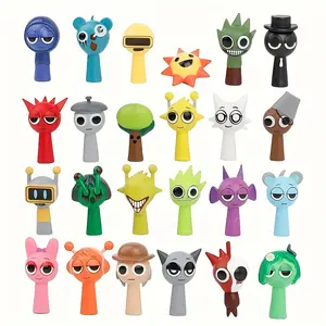 Sprunki 24pcs Action Figures Set-Unique Fun Birthday Gifts for kids,Sprunkies toys,Figurine whimsical art style statue Imagine Play Role Play music game collectible doll