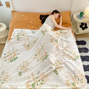 Washable Envelope Hotel Sleep Sack Liner, Lightweight Portable Travel Bedding, Soft Fabric, Compact Bag Included, Portable Outdoor Equipment, Ideal for Camping & Rvs