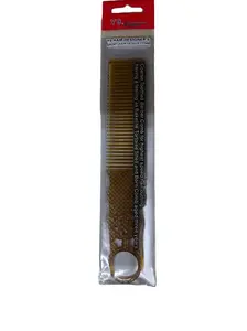 YO Professional Barber Handle Comb Anti Static Wide Tooth Hair Styling Comb for Salon, Hair Cutting, Detangling & Grooming