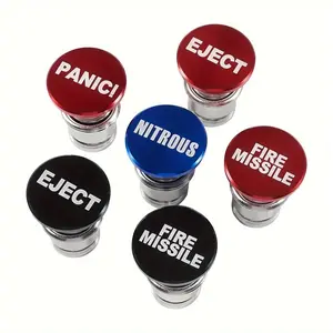12V EJECT Fire Missiles Button Car Cigarette Lighter Replacement - Universal Fit, Decorative Car Interior Accessory, Easy Installation, Durable Construction, and Compact Design - Fits Most Vehicles