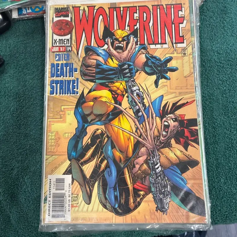 Marvel Comics Wolverine X-Men Issue 7 Direct Edition Enter Death Strike Comic Book