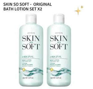 Avon Skin So Soft Original Body Lotion Set  2-Pack Jojoba Oil Moisturizing Lotion