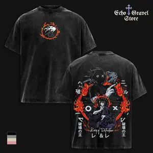 Benimaru Shinmon T-Shirt Fire Force Anime, Enbu Flame Power Graphic Tee, Vintage Washed Oversized Manga Artwork, Asakusa King Aesthetic Dark Streetwear Shirt, Heavy Cotton Unisex Fan Gift Merch Outfit