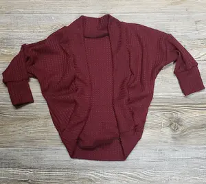 18M wine cocoon cardigan-RTS