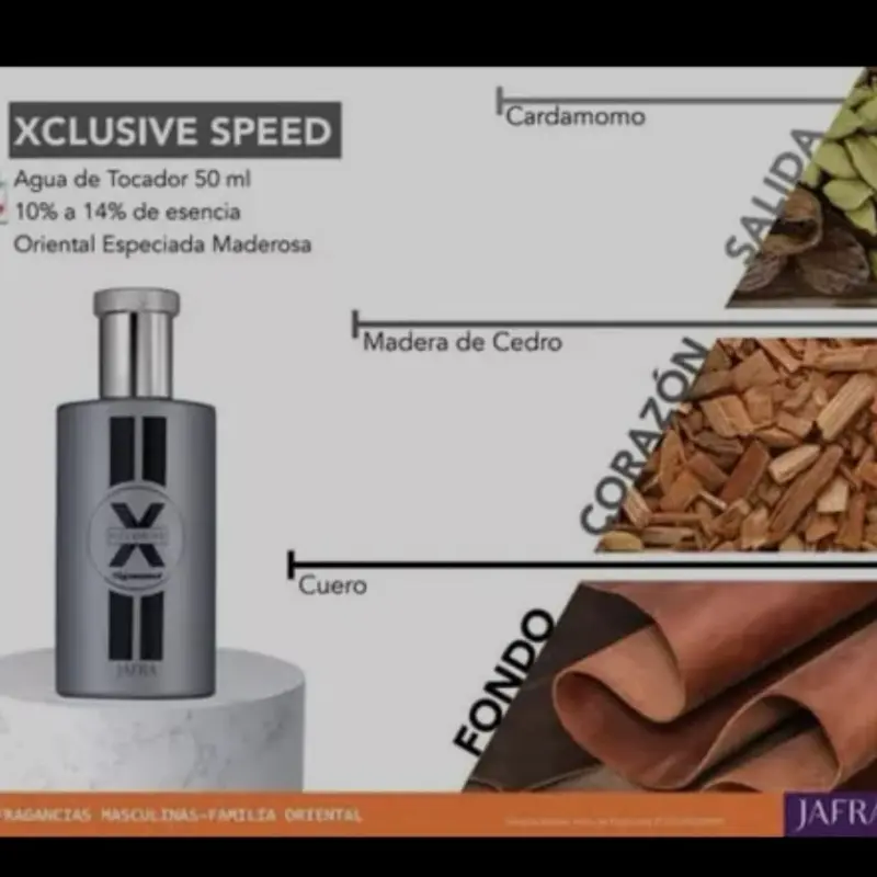 Jafra X clusive Speed eau de toilette 1.7 fl oz for men bottle and