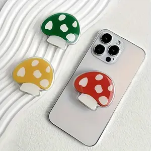 Cute Mushroom Folding Expandable Mobile Phone Grip Holder Socket Pocket Support for iPhone Finger Ring Griptok Expanding Stand