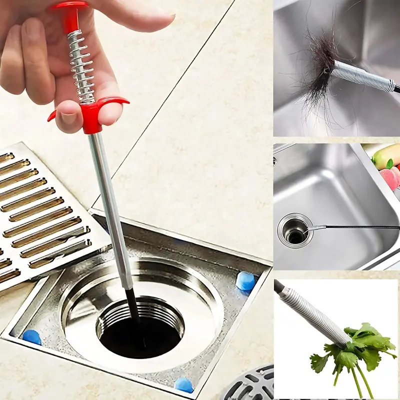 78.74-Inch Flexible Grabber Claw Reacher Tool with 4-Claw Bendable Hose, Drain Clog Remover for Litter Pickup, Home Sink, Toilet Plumbing Needs