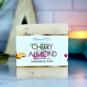 Cherry Almond Handmade Shea Butter Soap