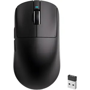 R1 SE+ Gaming , 18000 DPI, High-Precision PAW3395 SE Sensor,55g Lightweight, Tri-Mode 2.4G/BT5.0/USB-C  , Programmable   Suitable for Laptops/PC/ (Black)