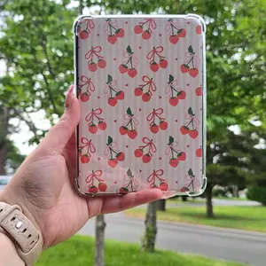 Cherries and Bows Kindle Case Insert Pink Stripes