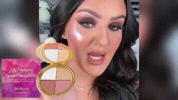 All-in-One Glow Palette: Highlighter, Eyeshadow & Blush