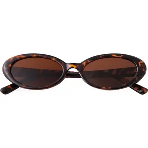 90s Sunglasses for Women Men Retro Small Oval Sunglasses