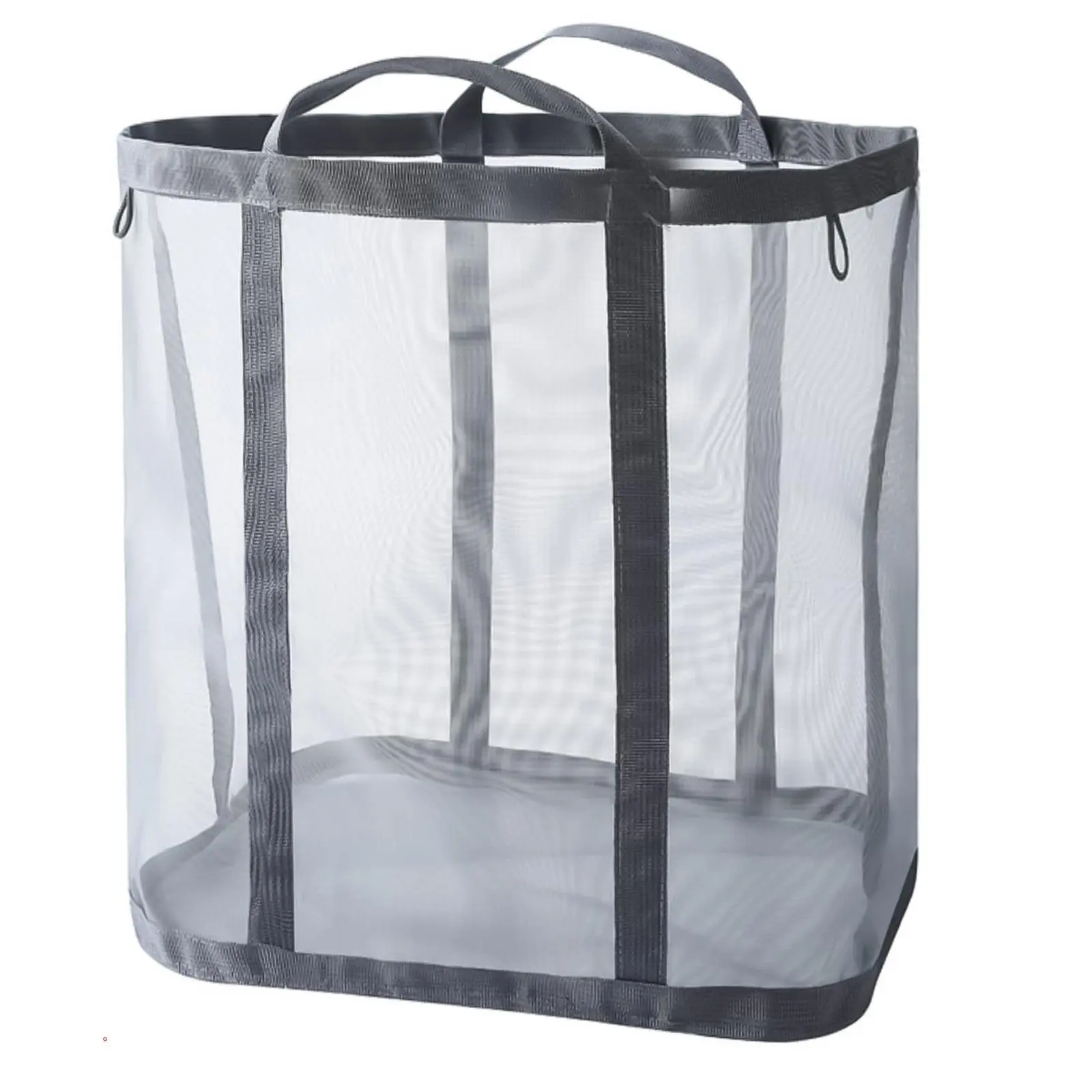 Large Capacity Laundry Basket with Handle, Foldable Mesh Breathable Dirty Clothes Basket, Clothes Storage Basket for Home, Bedroom, Bathroom and Dormitory, Laundry Hamper Basket, Collapsible Laundry Hamper, Folding Laundry Basket, Foldable Washing Basket
