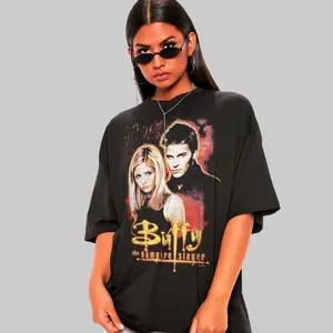 Buffy The Vampire Slayer Graphic Tee, Buffy & Angel