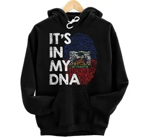 Personalized Haiti DNA Haitian Caribbean Pride Creole Roots Heritage Pullover Hoodie