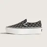 Vans Unisex Classic Slip-On Checkerboard Platform Low Top Shoe​