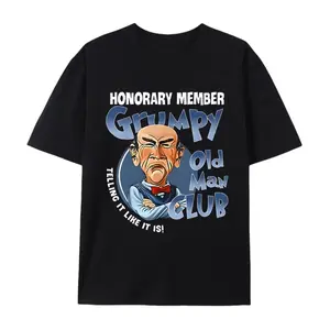 Men's "Grumpy Old Man Club" Honored Member T-Shirt - Soft, Summer Style, Short Sleeve, Women's Fashion Short Sleeve Shirt