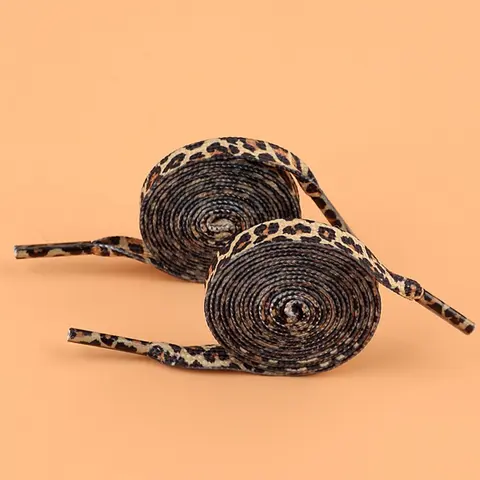 Fashion Leopard Pattern Shoelaces, Ladder Laces, Bootlace Lace Up, Casual Shoelaces for Women & Men, Shoes Accessories for Sneakers, Shoe Strings For Sneakers, Sports Shoes, Running Shoes, Footwear