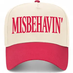 Misbehavin' Vintage Trucker Hat Premium Snapback Baseball Cap for Men & Women Soft Fabric 5-Panel Construction Adjustable Fit