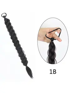 Women's Long Braided Ponytail Hair Clip, 24 Inch Woven Hair Accessory, Durable and Fashionable Design, Daily Use, Synthetic Braids
