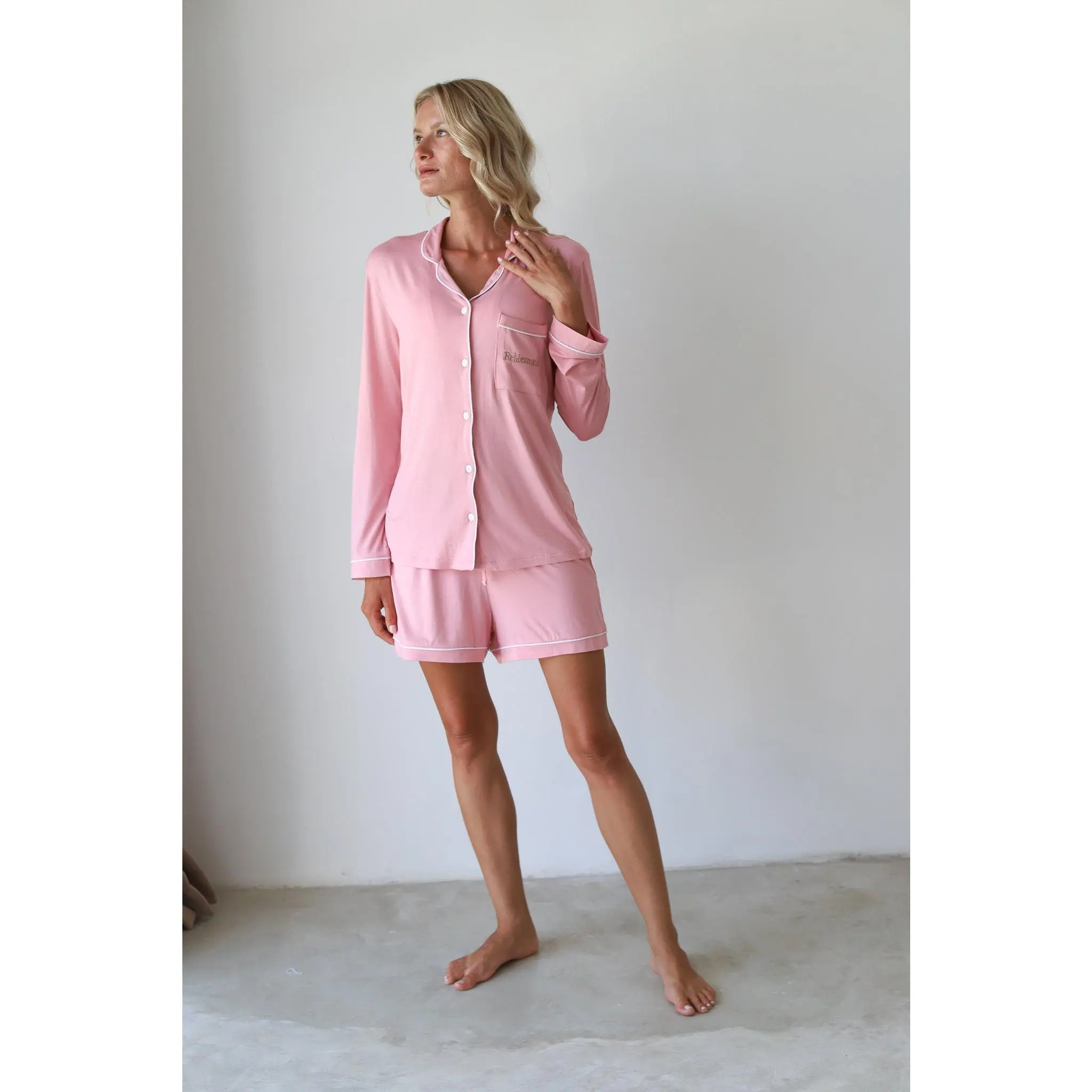Baby Pink Phoebe Jersey Springster Pajamas