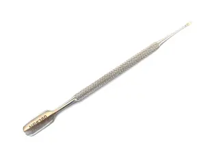 Cuticle Pusher and Spoon Nail Cleaner Professional Grade Stainless Steel Remover Cutter Durable Manicure Pedicure Tool for Fingernails Toenails Silver
