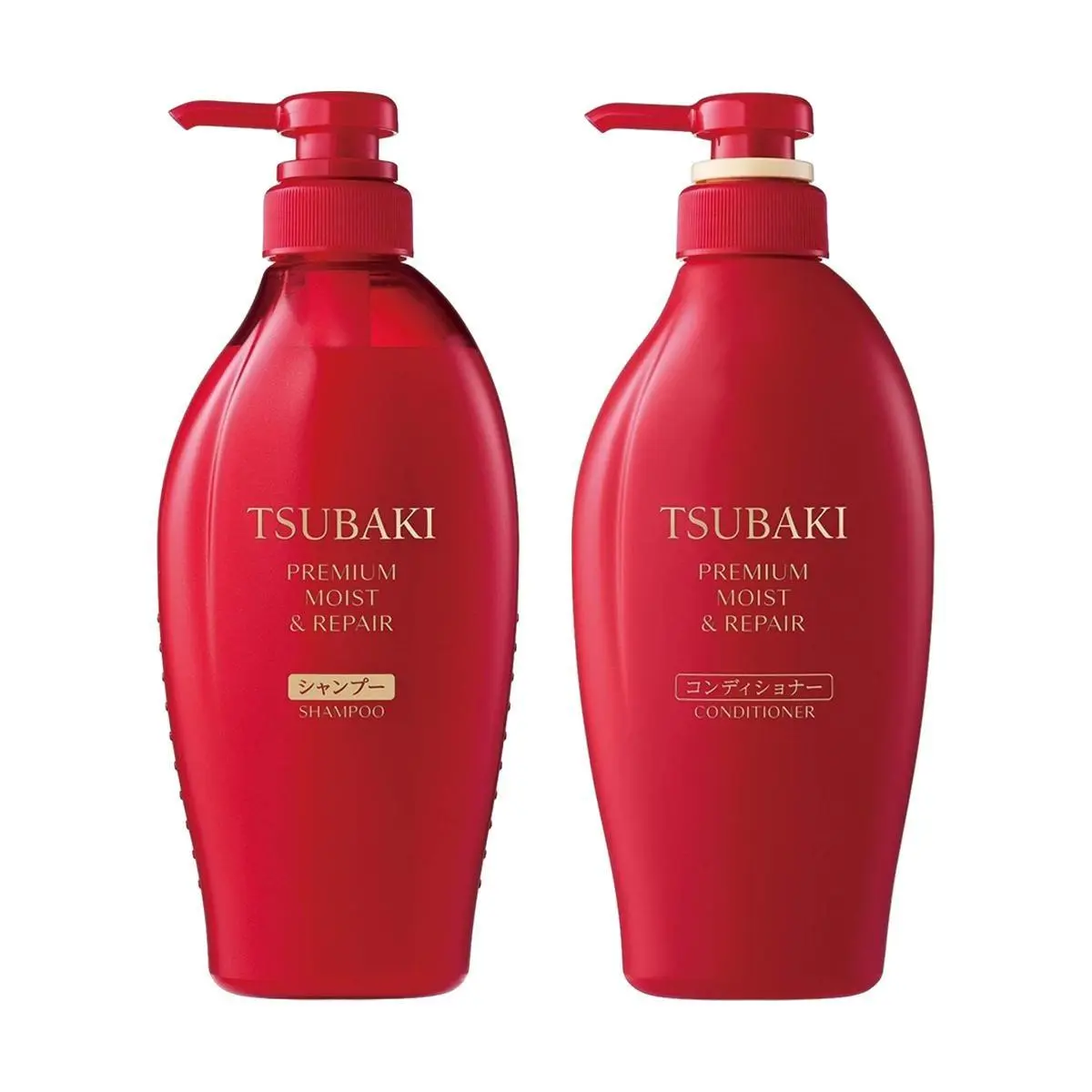 TSUBAKI Red Camellia 0s Salon-Level Moisturizing Shampoo & Conditioner 15.22 fl oz Each Hydrating Frizz Repair Haircare Set