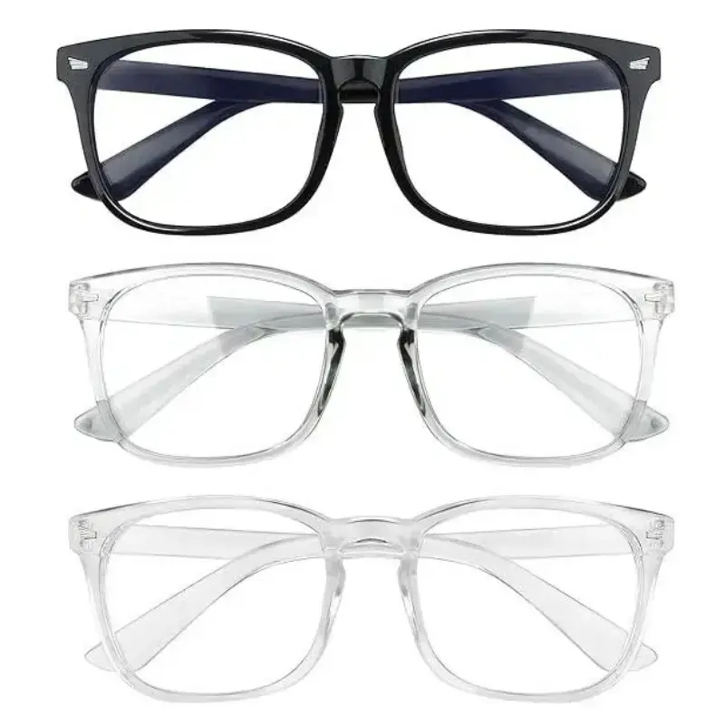 Bright black frame + transparent frame + gray-tinted frame