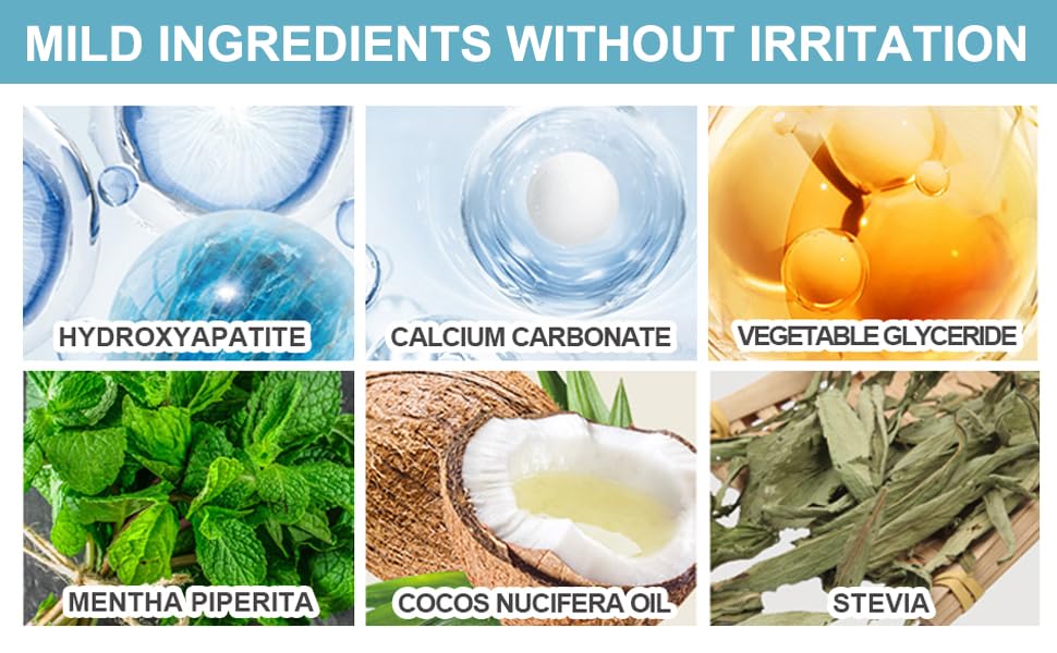 Nano-Hydroxyapatite Recovery Toothpaste 7.5, Gentle and Effective Formula,Fluoride-Free Toothpaste for Sensitive Teeth Best,Natural Peppermint Whitening Oral Care (1 Pack)