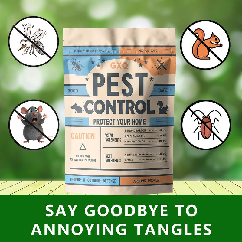 Rodent Repellent, 10-Pack - Suitable for Indoor and Outdoor Use, Natural Peppermint Scent, Repels Rats, Cockroaches, and Mosquitoes, the Ideal Choice for Household Pest Control.
