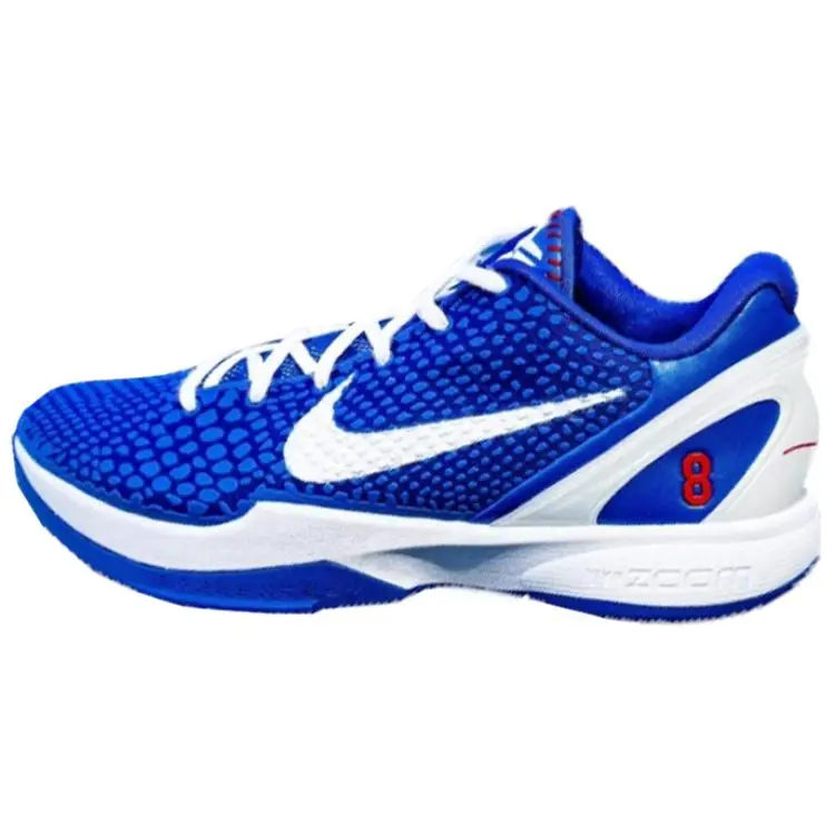 Nike Kobe 6 Protro Dodgers Cushioned Low Top Basketball Shoes Men's Game Royal White-University Red CW2190-400