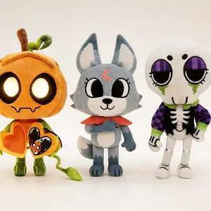 25 cm Dandy's World Gourdy Plush Doll Soft Stuffed Animal Horror Game Themed Collectible Halloween Christmas Gift for All Ages