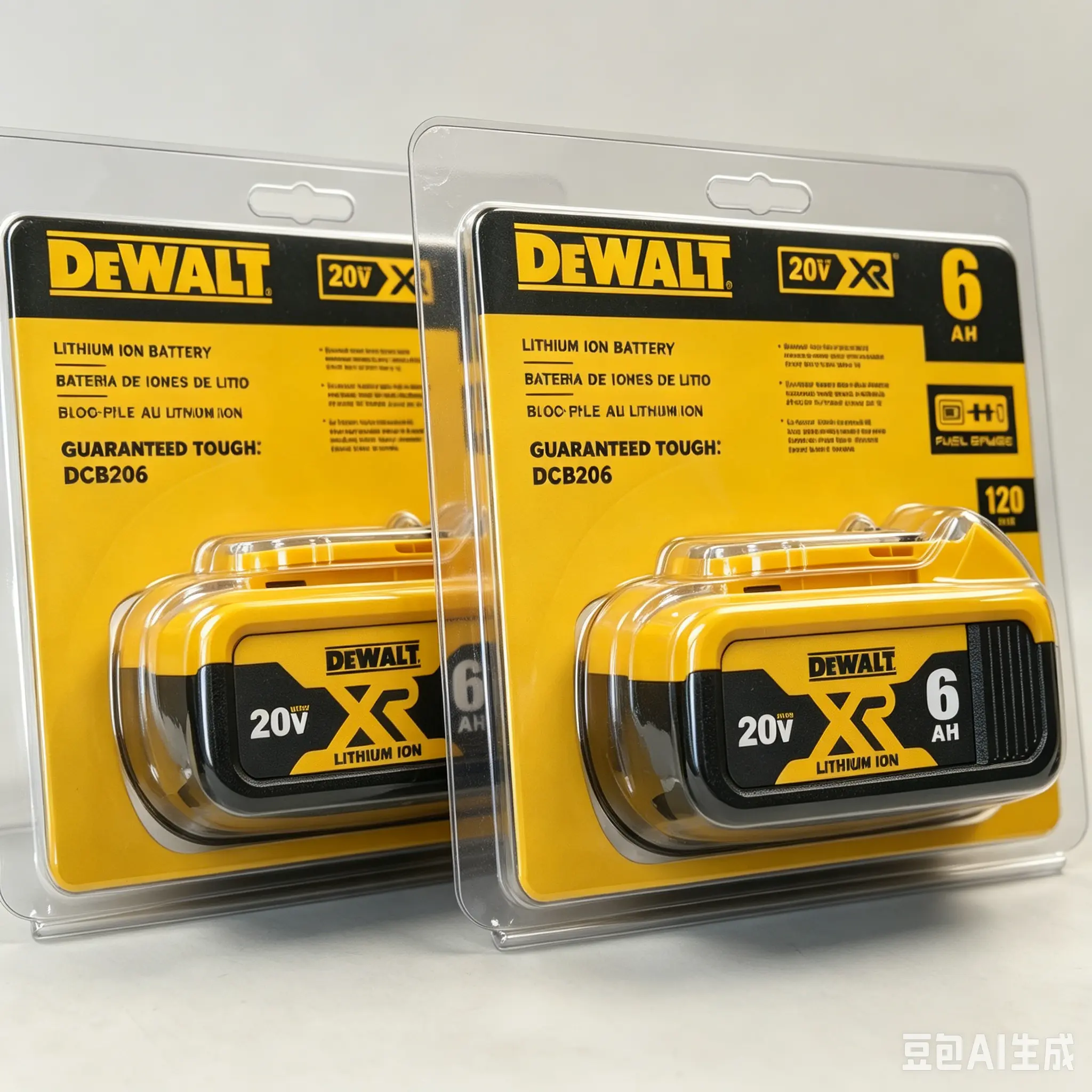 DEWALT 20V Lithium Ion Replacement Batteries - 6.0Ah Cap., 6000mAh Cells, 120Wh Fast Charging, Extended Runtime, Durable & Reliable Construction, Smart Protect for 20V MAX Contractor Tools
