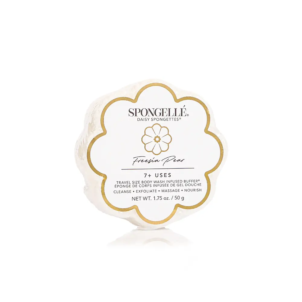 Freesia Pear | Daisy Spongette Body Wash Infused Bath Sponge