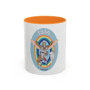 Archangel Michael Mug, Angel Ceramic Mug, Angel Number Mug, 11 oz.