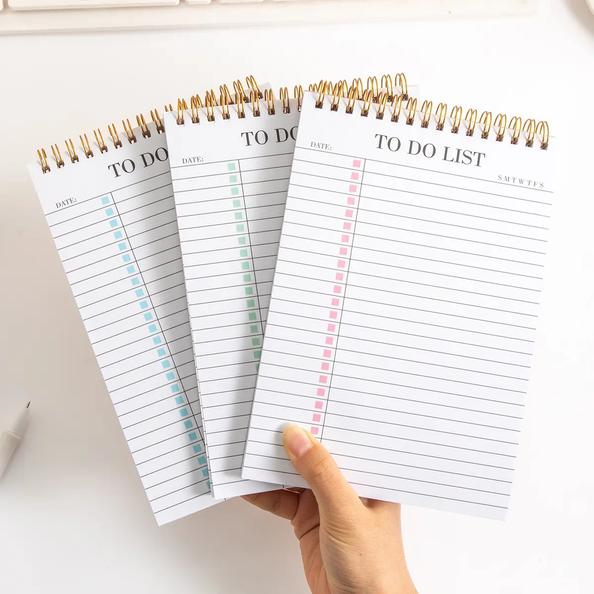 Minimalist Task List Notebook, Spiral Daily Planner Journal, Productivity Planner, Work Schedule Organizer, Note Taking & Task Management Tool, Spiral Bound Planner