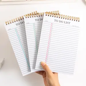 Minimalist Task List Notebook, Spiral Daily Planner Journal, Work Schedule Organizer, Note Taking & Task Management Tool, Spiral Bound Planner