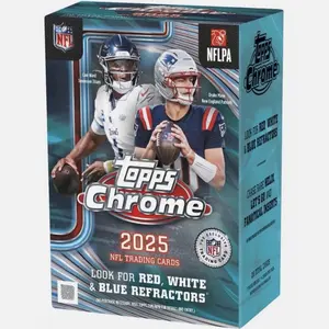 2025 Topps Chrome Blaster Box- Red White Blue