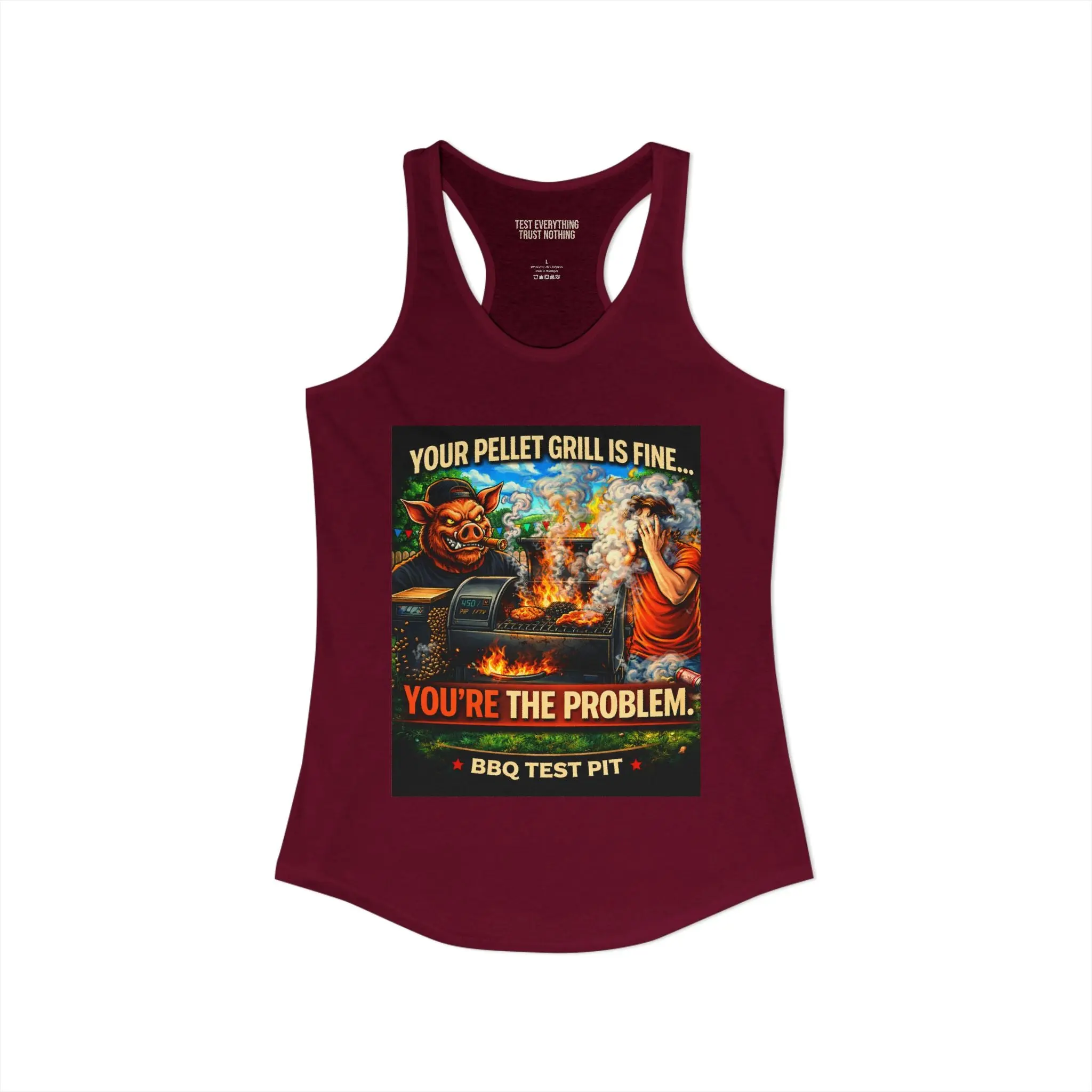 You're The Problem Women's Tank Top — Premium Racerback | BBQ Test Pit