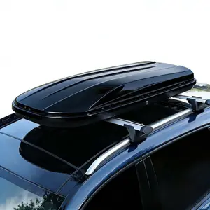 Rooftop Cargo Box Carrier, 19.4 Cubic Hardshell Rooftop Cargo Carrier, Dual-Side Opening, Universal Fit for Cars & SUVs, 165Lbs Weight Capacity with Secure Straps&Keys